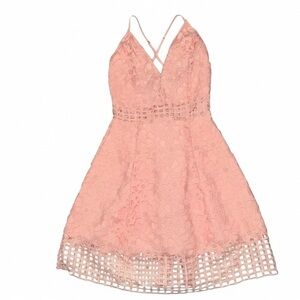 Lovers + Friends Bellini Lace Mini Dress Small NWT Pink Cottagecore Fairy